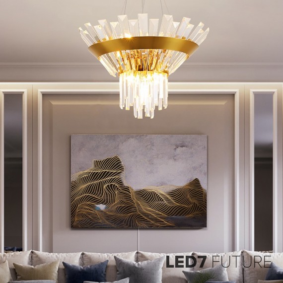 Loft Industry Modern - Robo3 Glass Chandelier